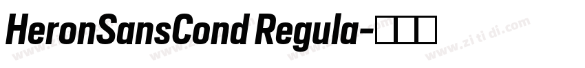 HeronSansCond Regula字体转换